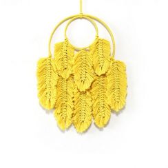 Bohemian Wall Decoration Leaf Knitting Tapestry