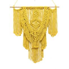 Simple Knitting Macrame Wall Hanging